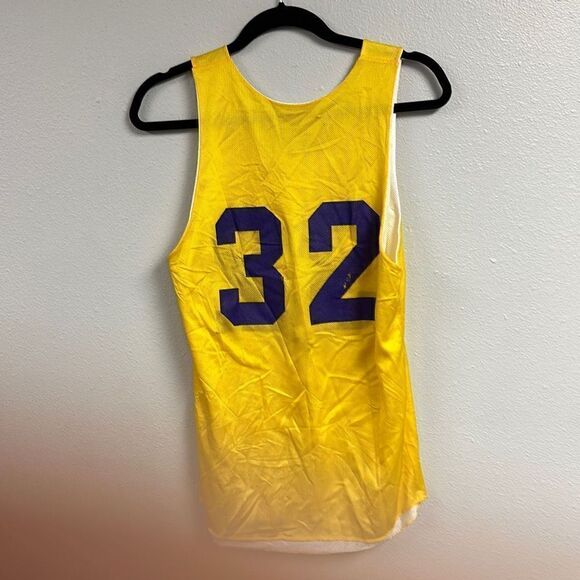 Alleson Athletic Men's Vintage Reversible Lakers Magic Johnson Reversible Jersey - Picture 5 of 7